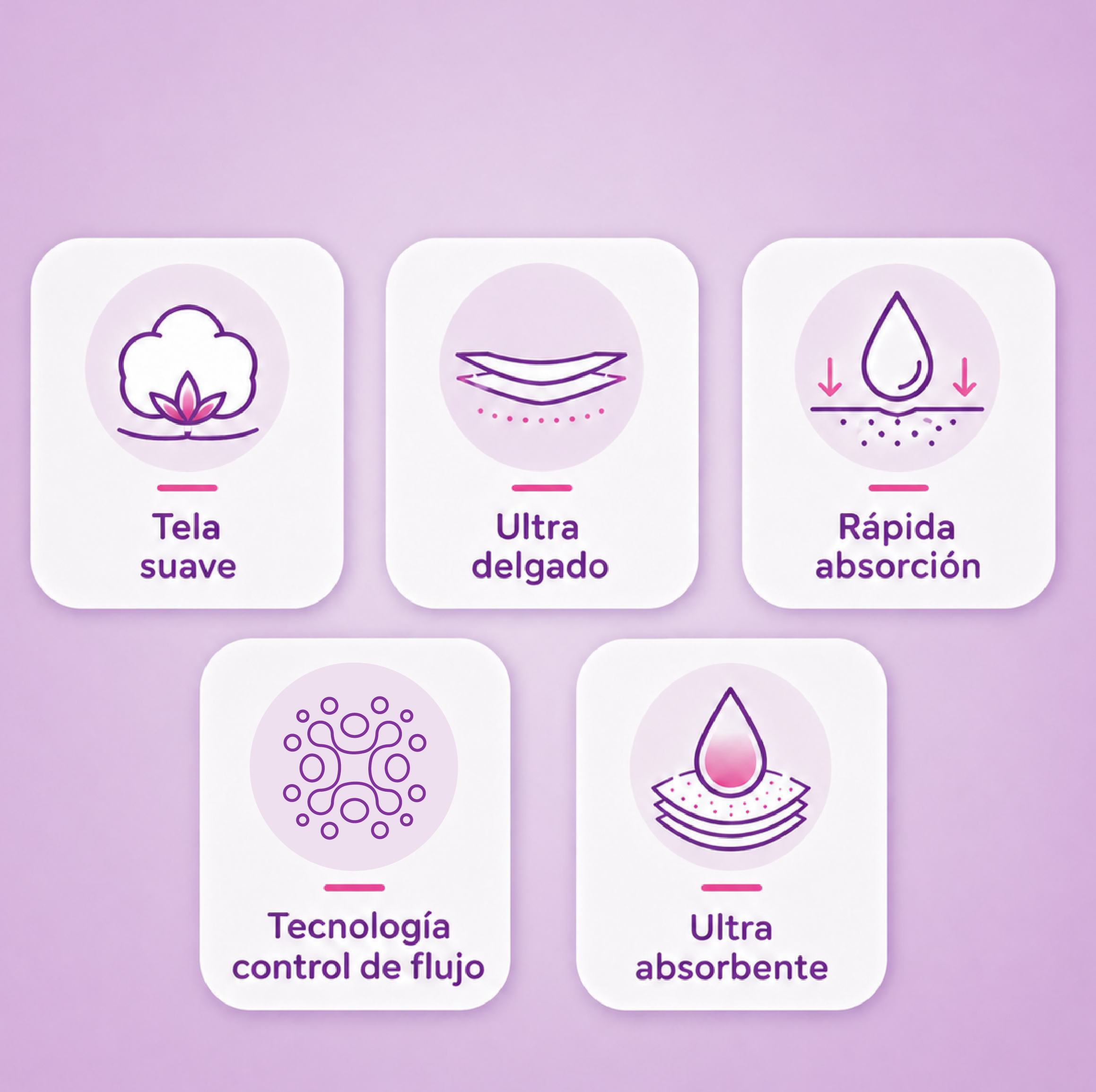 Atributos Más discreta Protector Diario Corto 100 unidades